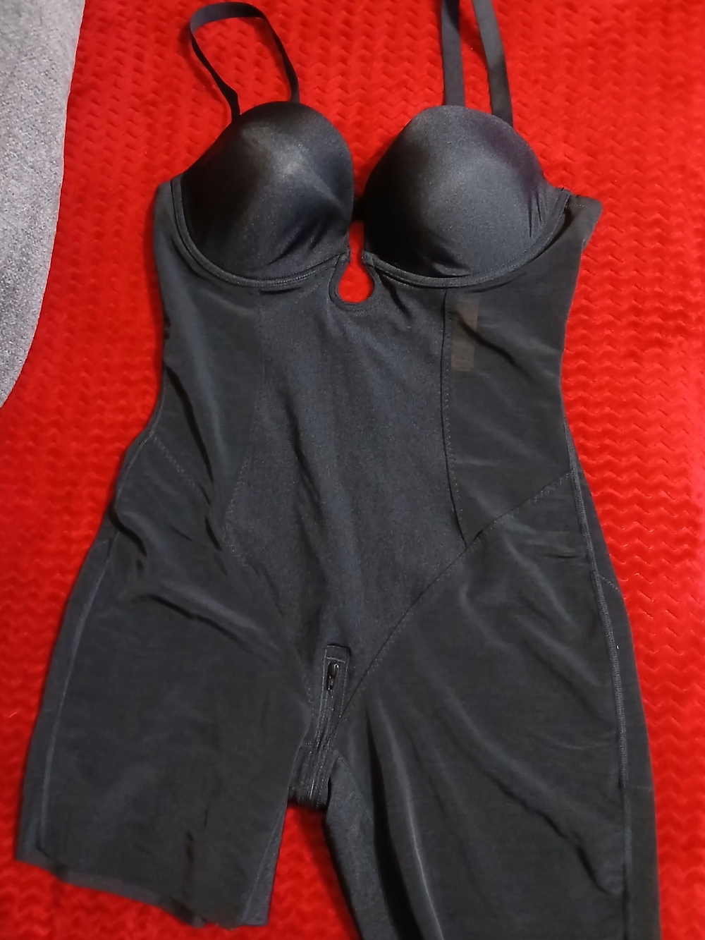 Shapellx Black Shapewear [FAJA] Bodysuit with Built-In Support